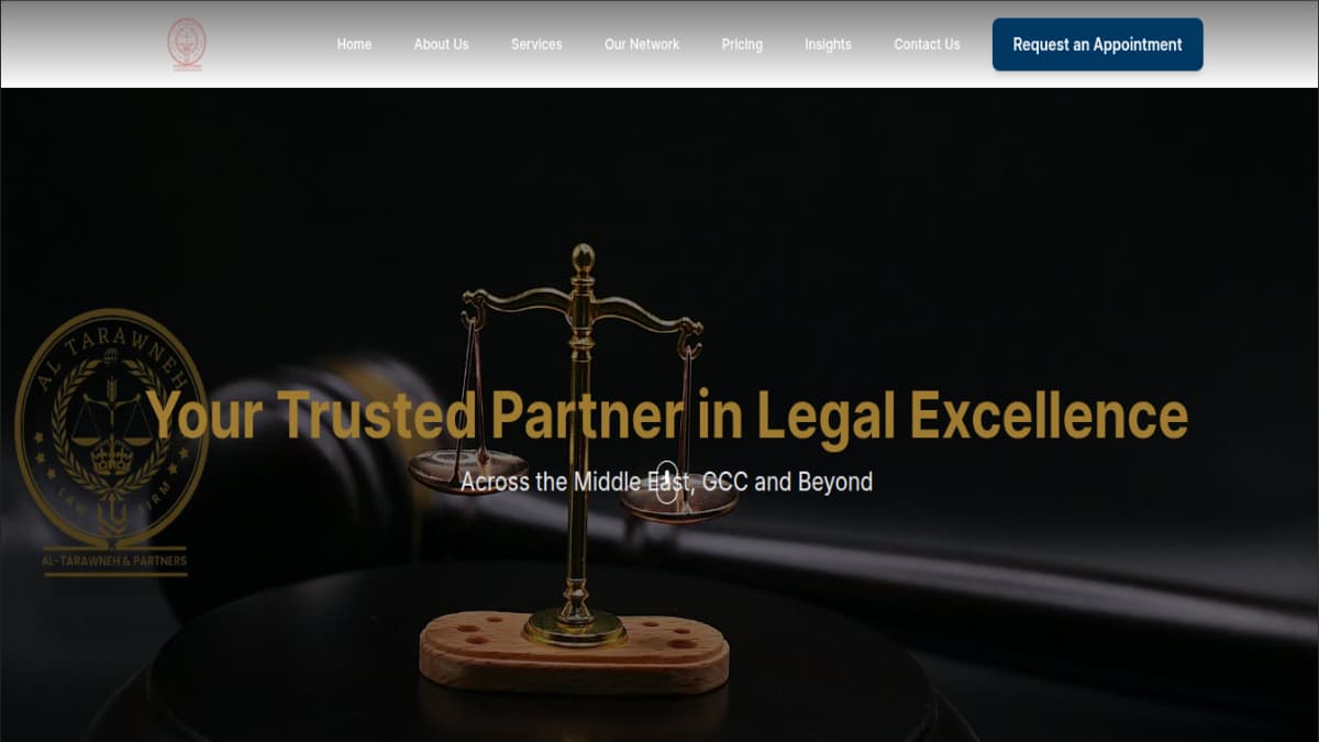 Al-Tarawneh Law Firm project screenshot